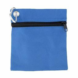 MUXSAM 1 PC Blue Golf Tees/Ball Holder Pouch Bag Nylon Zippe