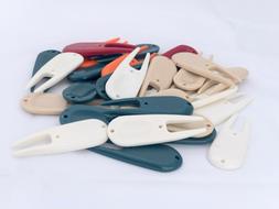 30 Plastic Mixed Color Divot Tools