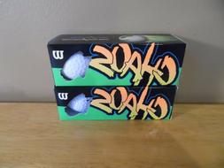 New 2x  3 Pack Sleeve White New Golf Balls 6 Balls