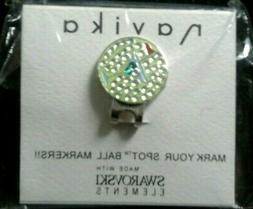 Marker-swarovski Martini Glass With Hat/visor Clip/bling/spo