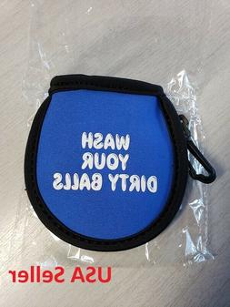 Washer / Cleaner Pouch Neopreen/velvet " Wash Your Dirty Bal