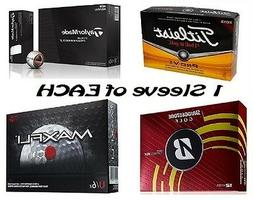 Titleist Pro V1; TaylorMade Tour Preferred X; BridgestoneTou